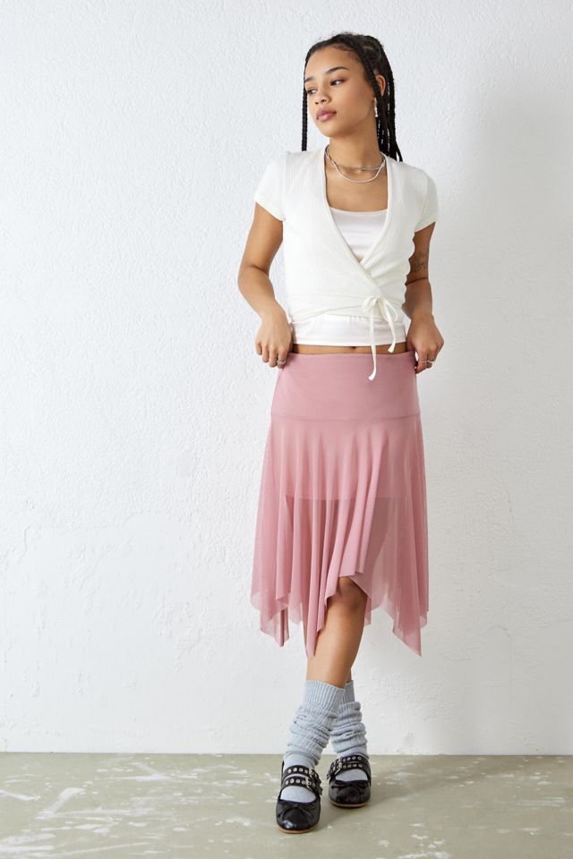 Pink midi ballet on sale skirt