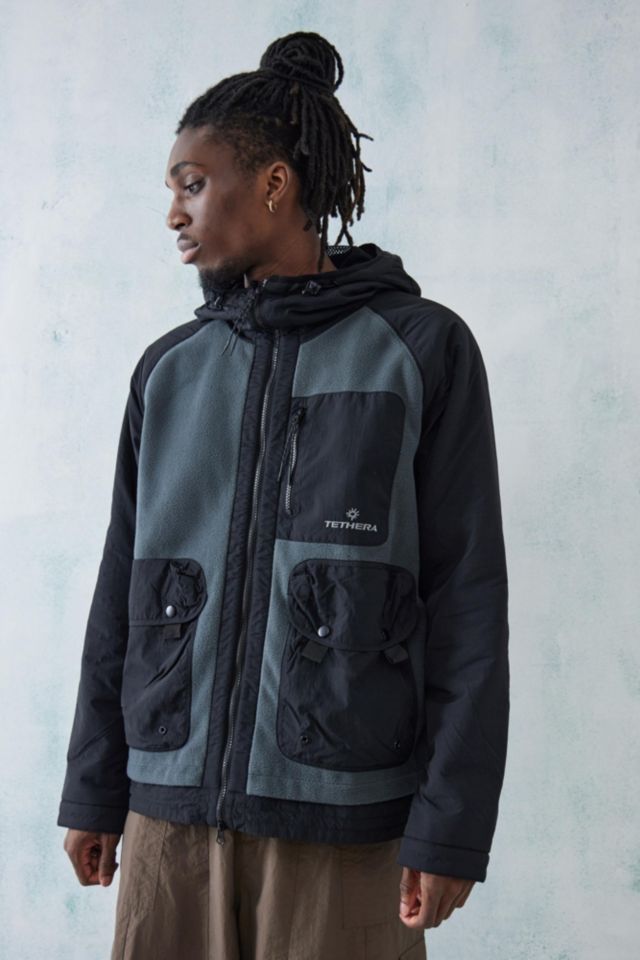 UO Nomad Black Utility Fleece Anorak Jacket | Urban Outfitters