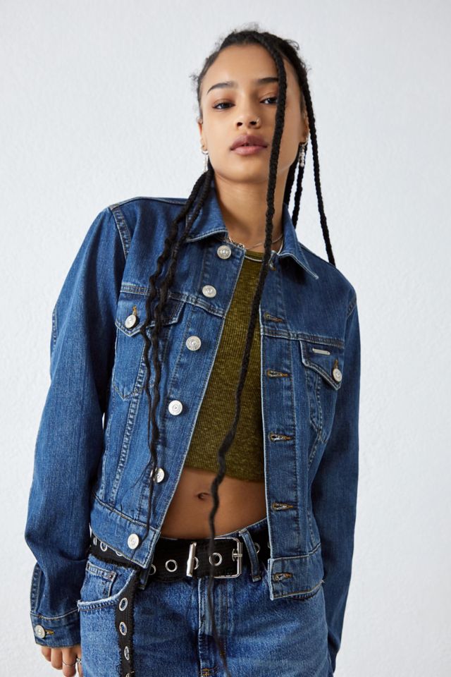 Black denim jacket outlet urban outfitters