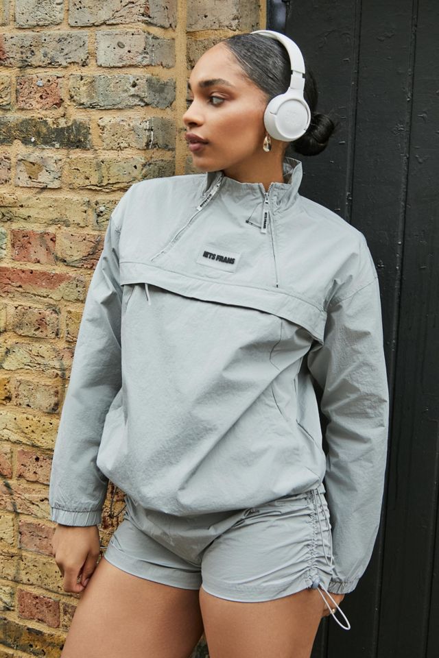 iets frans... Grey Windbreaker Jacket Urban Outfitters