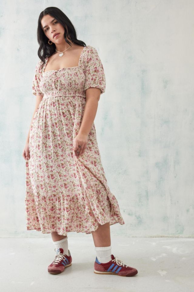 Iris floral 2025 midi dress