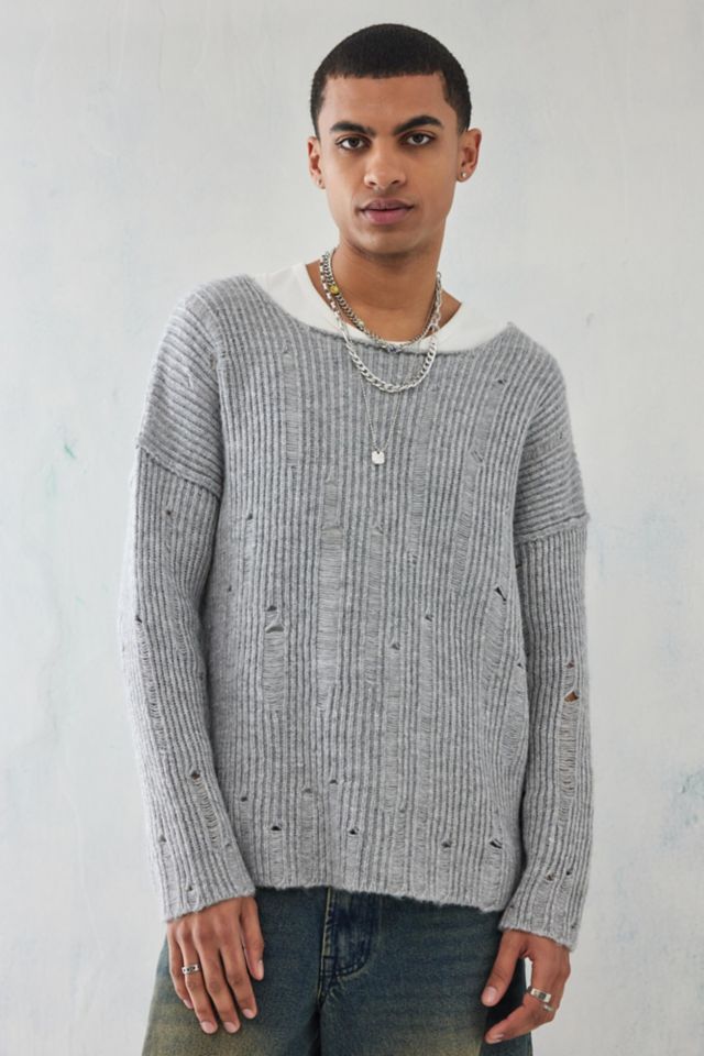 BDG Asher Jacquard Pullover Sweater