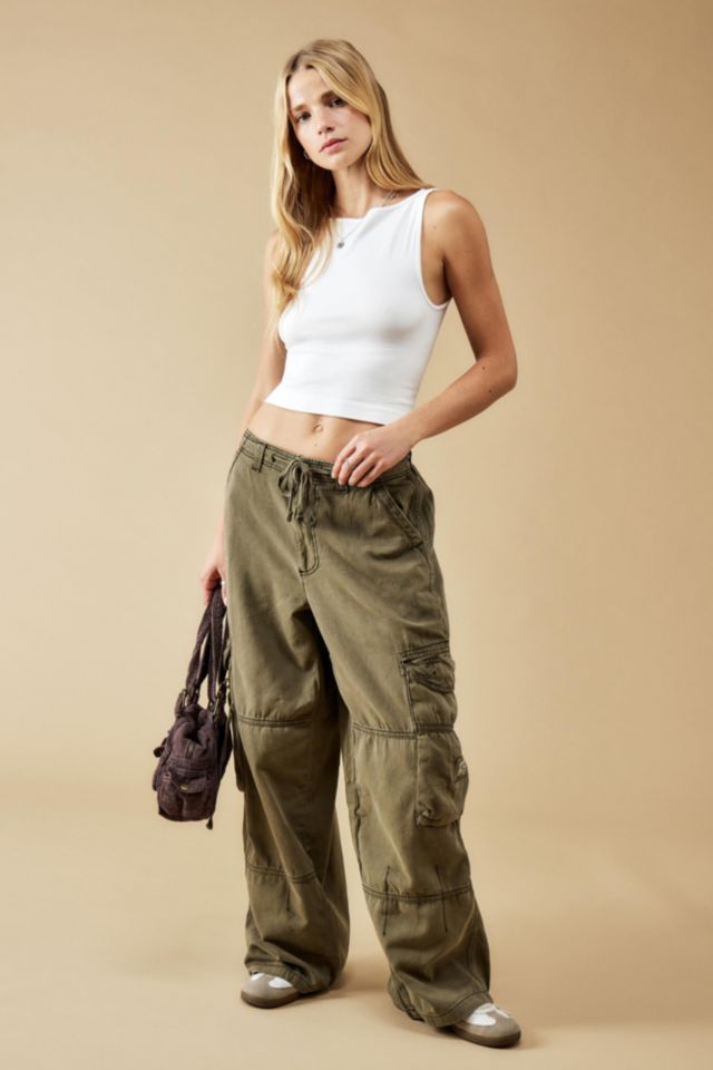 BDG Authentic Khaki Cargo Trousers - green S - TALL at Urban Outfitters, Compare