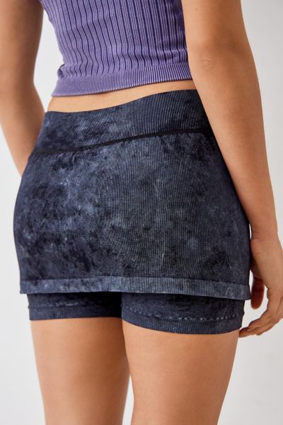 iets frans... Acid Wash Skort