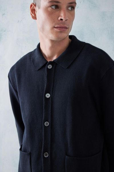 Loom Black Button-Through Cardigan