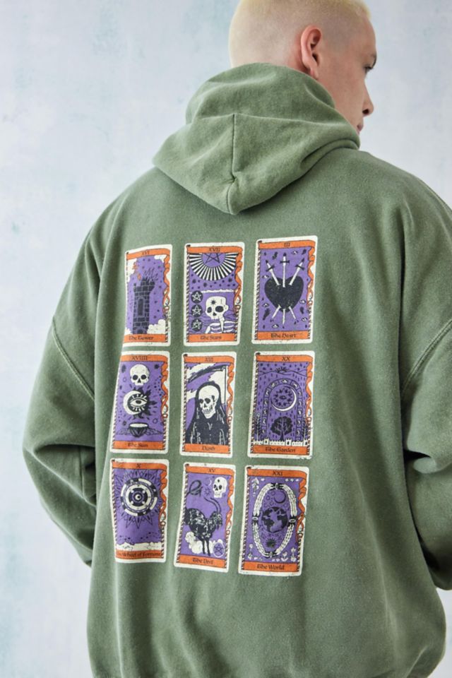 UO Green Tarot Hoodie Sweatshirt