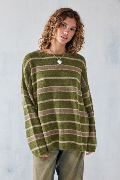 UO Striped Knit Boucle Sweater