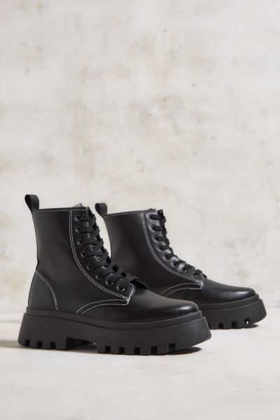 UO True Contrast Stitch Lace-Up Boots