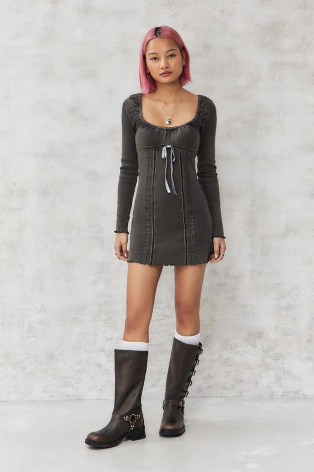 BDG Noori Ribbon Mini Dress | Urban Outfitters