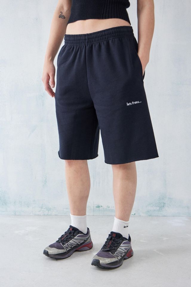 iets frans... Black Longline Jogger Short | Urban Outfitters