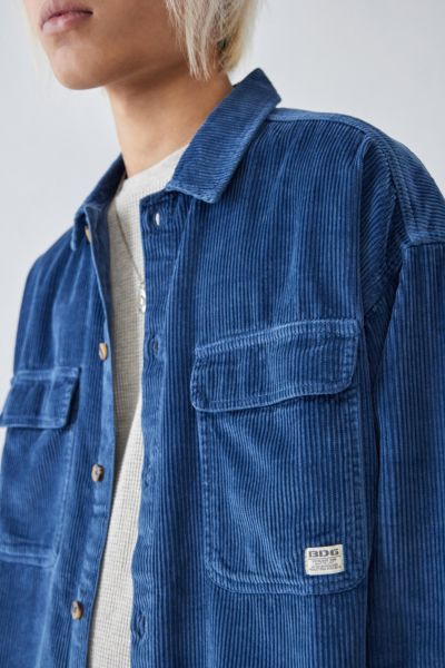 BDG Blue Corduroy Shirt