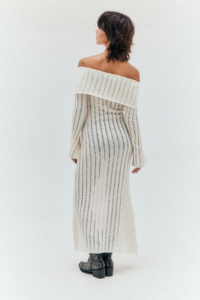 UO Shae Laddered Off-The-Shoulder Maxi Dress