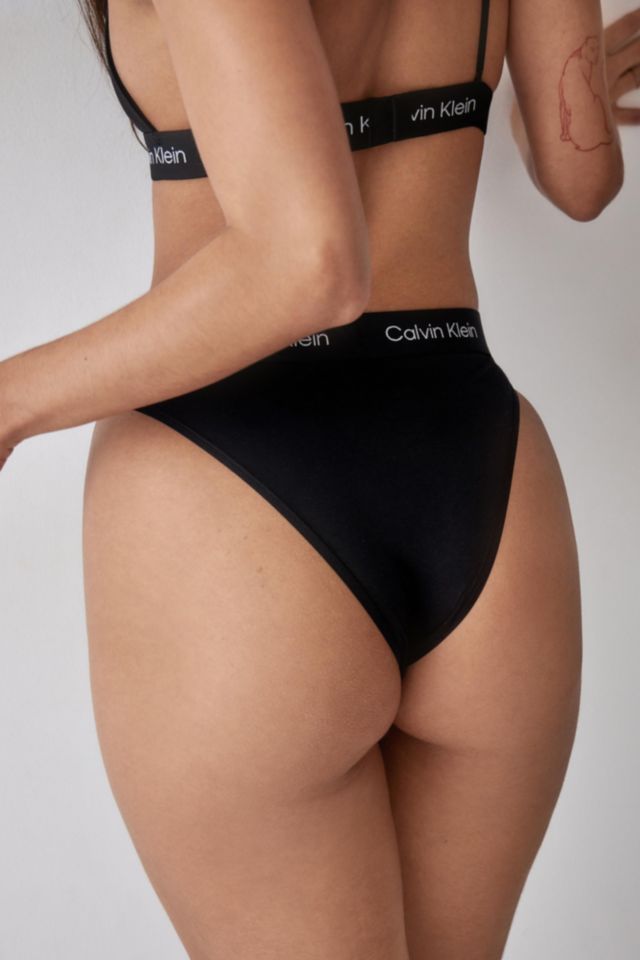 Calvin Klein Women's HIGH Waist Brazilian 000QF7223E, Black, XS :  : Fashion