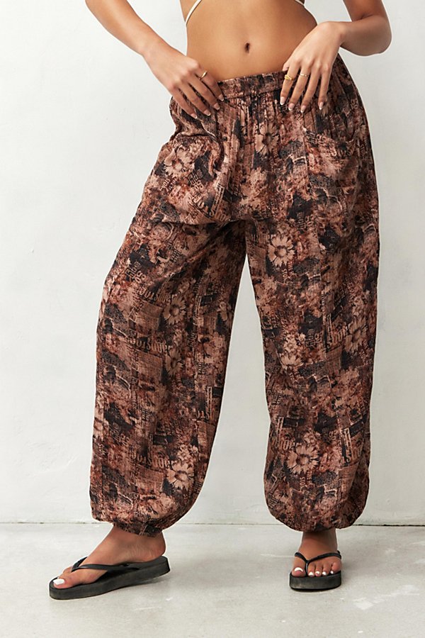 Out From Under Tristan Photo Print Beach Pant In Brown, Women's At Urban Outfitters