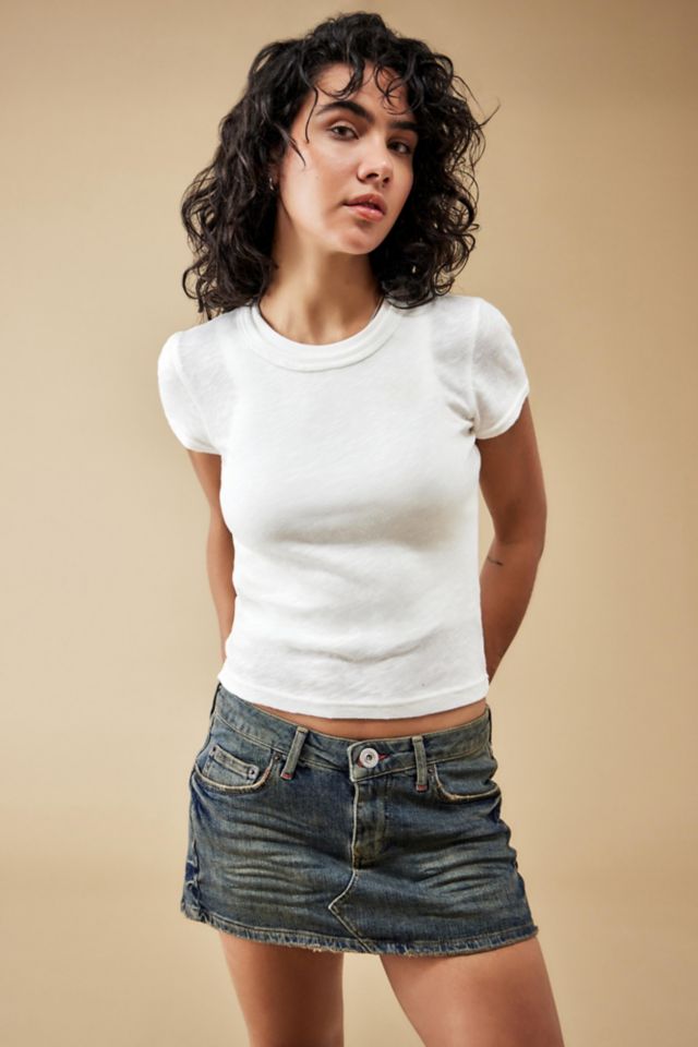 ★E.B.M★ Out Pocket Denim Mini Skirt EMP2CSK020 Amazon.com: Botillosh Women's Jean Skirts High Waist Split