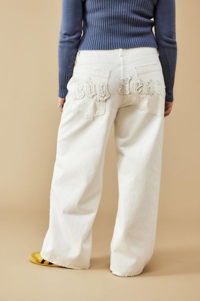 BDG Applique White Denim Jaya Baggy Jean