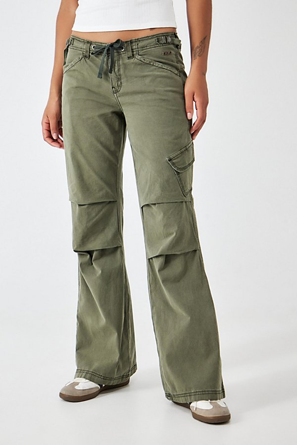 Bdg Khaki Candice Flare Cargo Pant In Khaki At Urban Outfitters