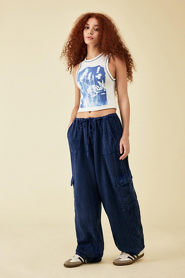Bdg Cody Cocoon Cargo Pant In Pale Blue At Urban Outfitters