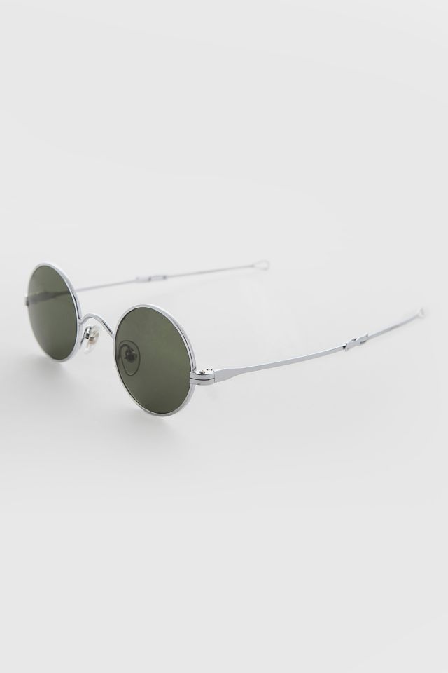 Vintage Metal Round Sliding Temple Sunglasses #2