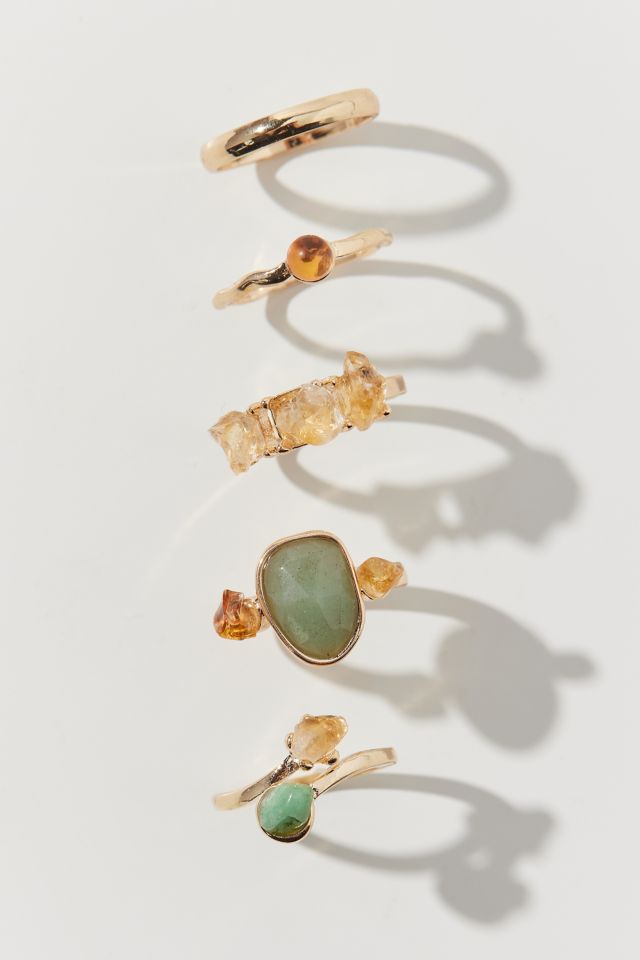 Marseille Genuine Stone Ring Set #2