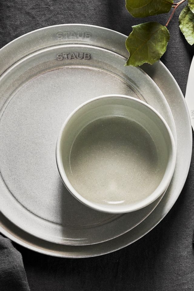 Staub White Truffle Ceramic 4-Piece Cereal Bowl Set