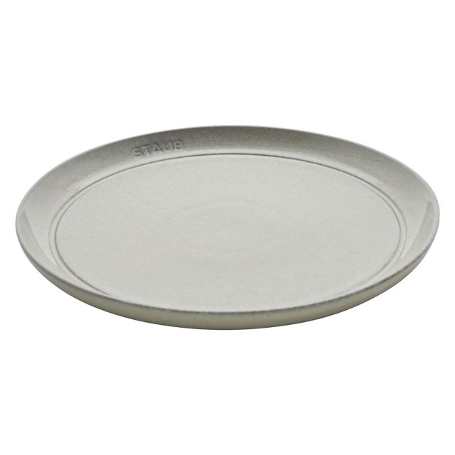 Staub White Truffle Porcelain 11-Inch Dinner Plate Set