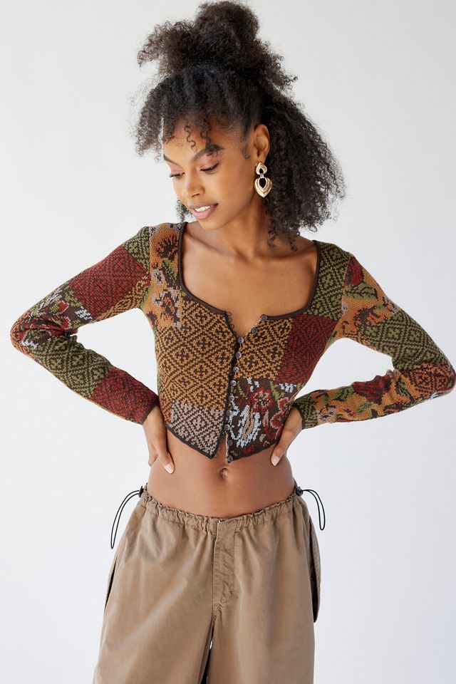 Milk It Dwell Cropped Cardigan Urban Outfitters