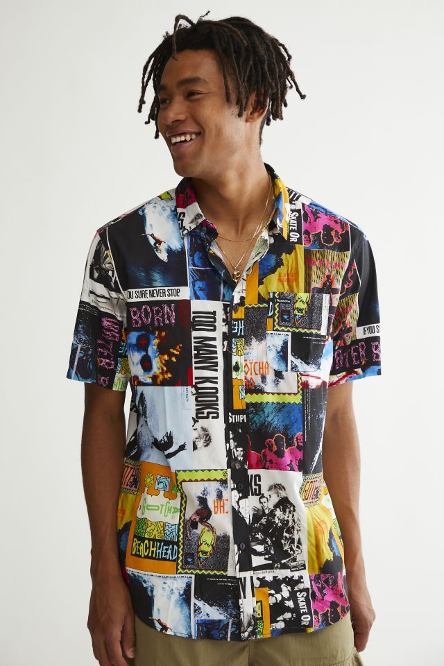 GOTCHA Beware Woven Button-Down Shirt | Urban Outfitters