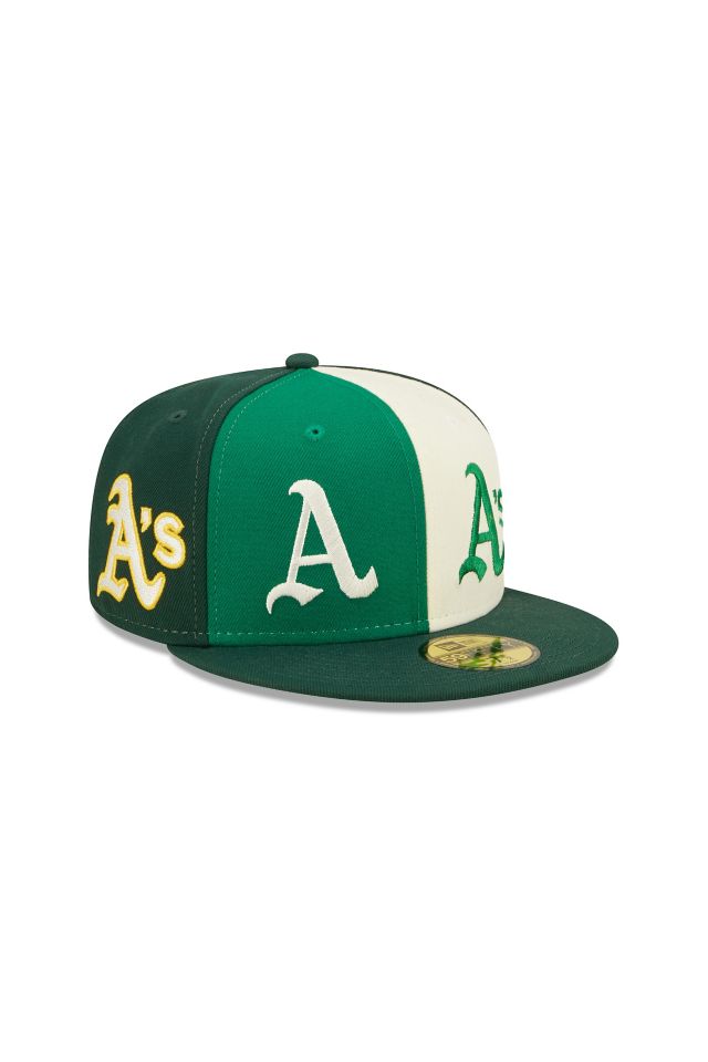 New Era 59FIFTY Oakland A's Logo Pinwheel Fitted Hat #1