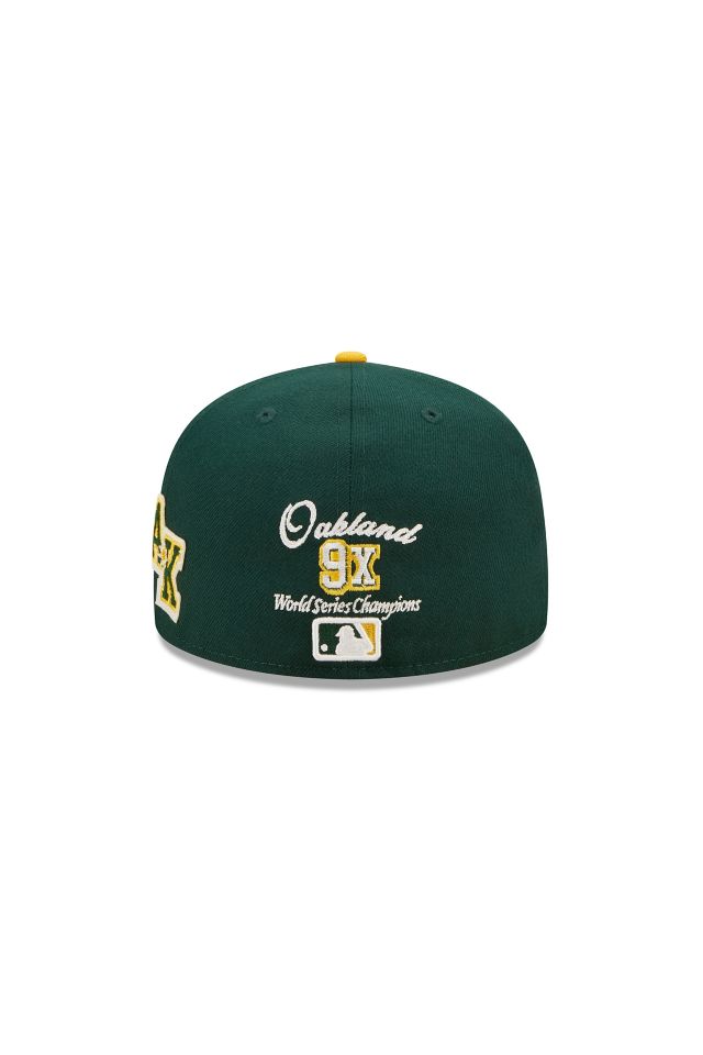 Men's Oakland Athletics New Era Green 9x MLB World Series Champions 59FIFTY  Fitted Hat