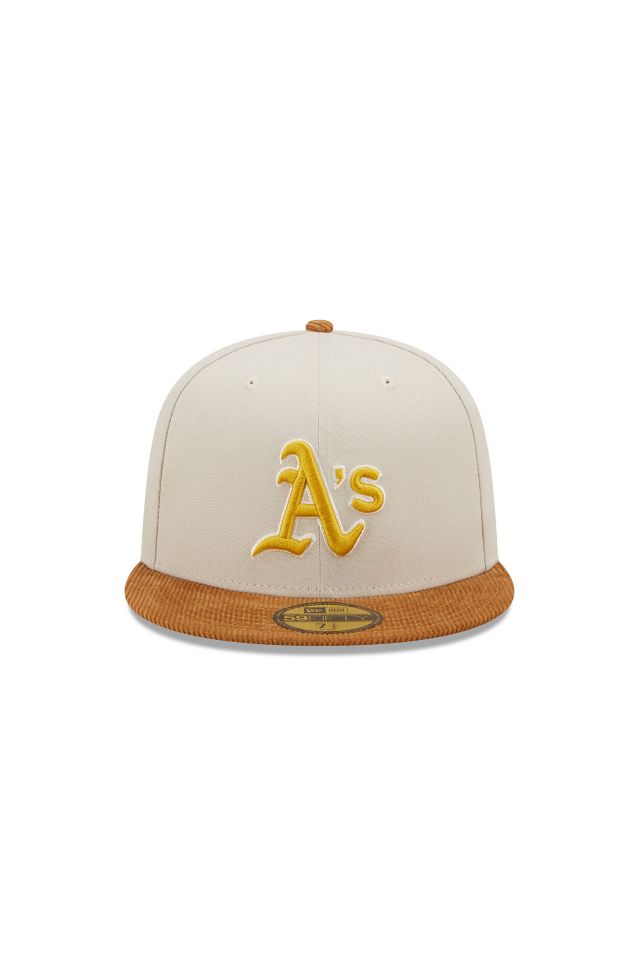 New Era 59FIFTY Oakland A's Cord Visor Fitted Hat #1