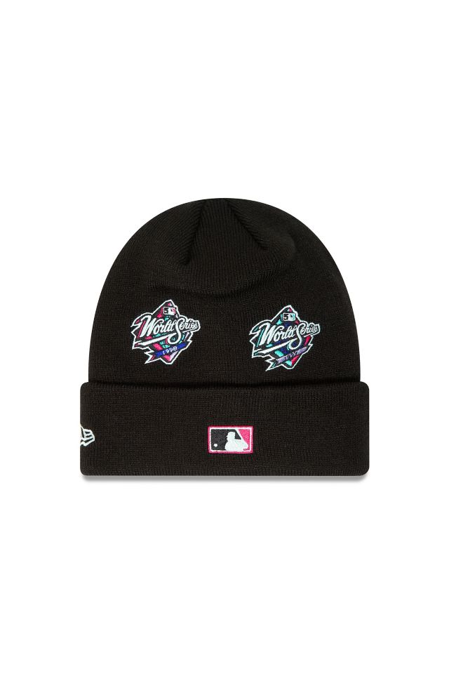 Official New Era Polarlights Knit Atlanta Braves Black Beanie Hat