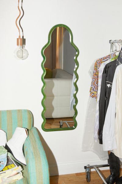 Urban Outfitters Waverly Body Mirror In Green At