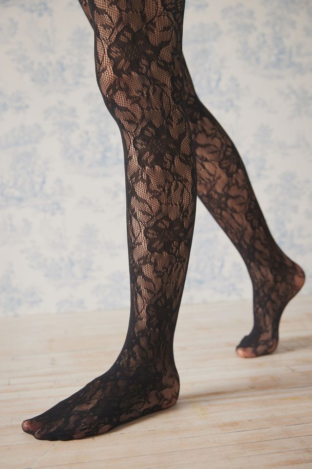 Swedish Stockings Edith Lace Tight  Urban Outfitters Singapore Official  Site