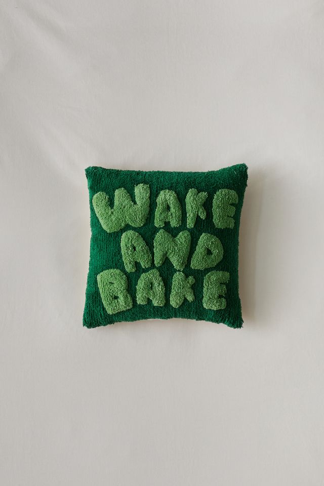 Wake And Bake Throw Pillow #1
