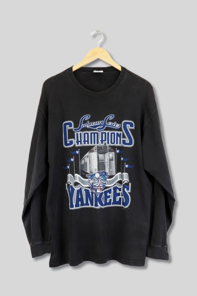 Yankees 2000 World Series Champions Shirt Sz Large Subway Series NEW WASHED