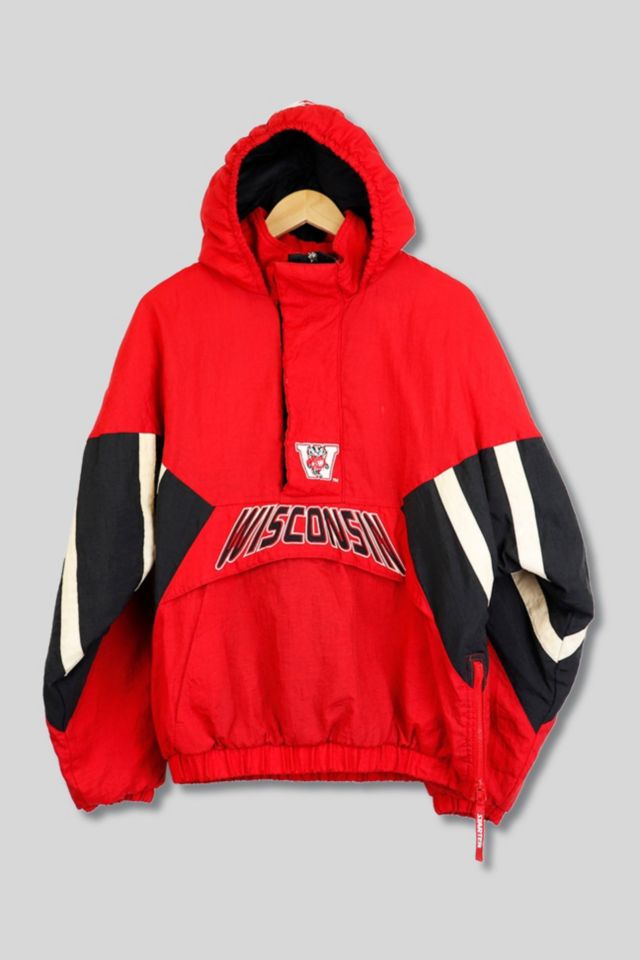 Vintage Starter NCAA Wisconsin Badgers Zip Up Jacket | Urban Outfitters