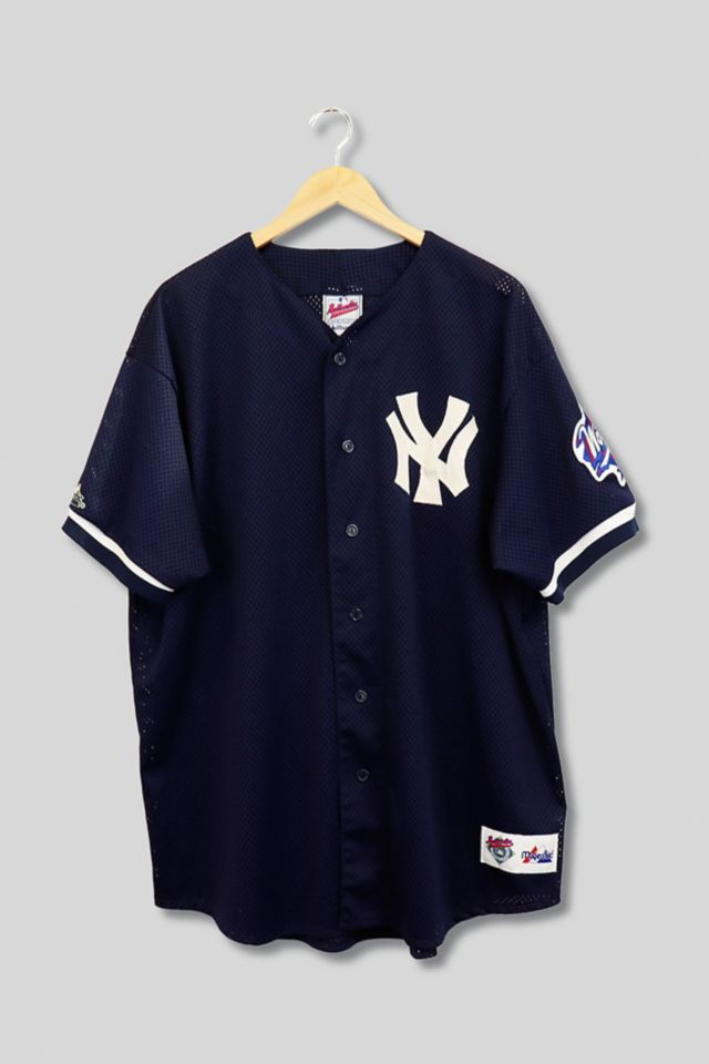 Shop Mitchell Ness New York Yankees Derek Jeter 1995 Authentic Jersey  ABPJ3003-NYY95DJTNAVY blue