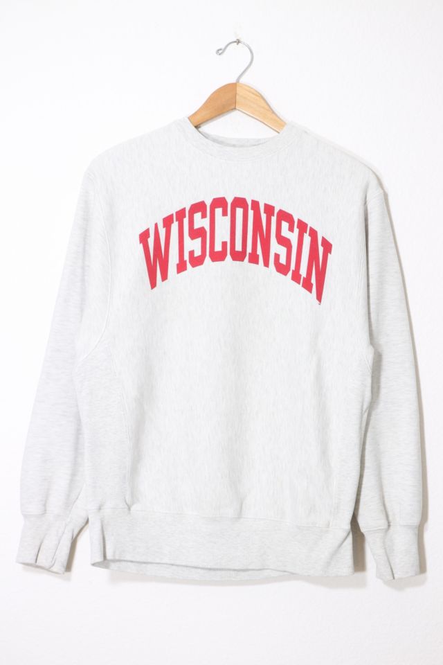 Vintage University of Wisconsin Heavyweight Crewneck Sweatshirt | Urban ...