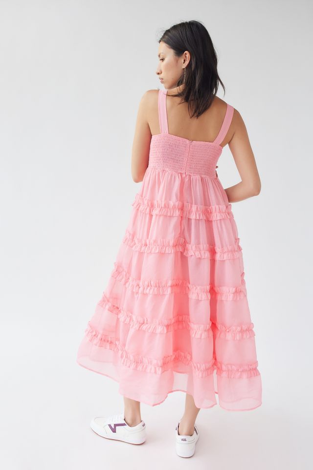 Sister Jane Getaway Ruffle Midi Dress