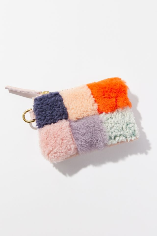 PRIMECUT: BLUSH SHEARLING COIN POUCH