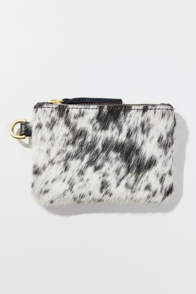 Pochette à Monnaie en Peau de Vache Poivre et Sel Primecut #1