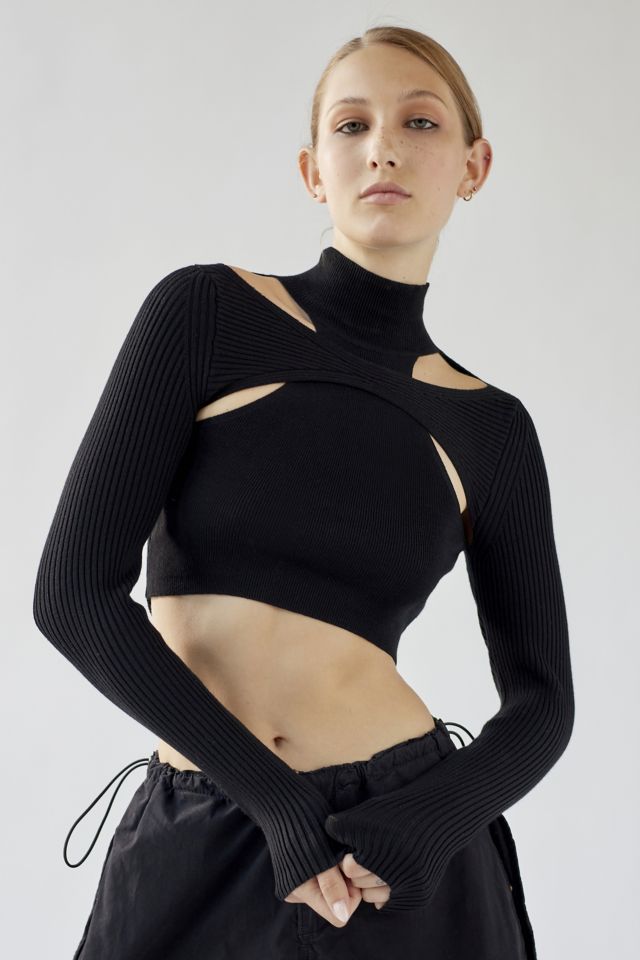 UO Ruby Cutout Turtleneck Sweater | Urban Outfitters