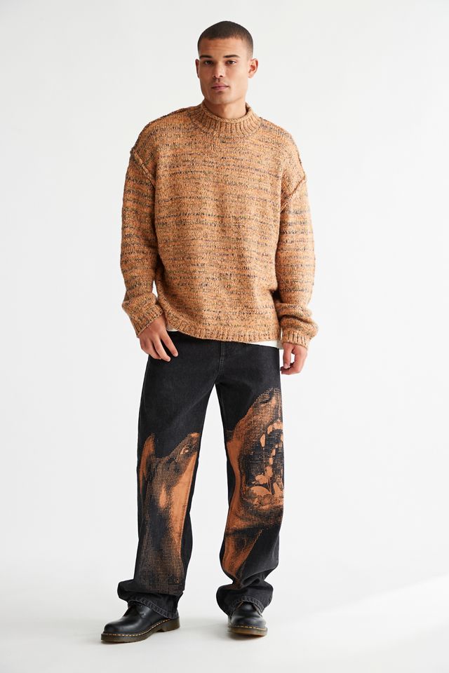 BDG Baggy Skate Fit Jean – Printed Doberman | Urban Outfitters