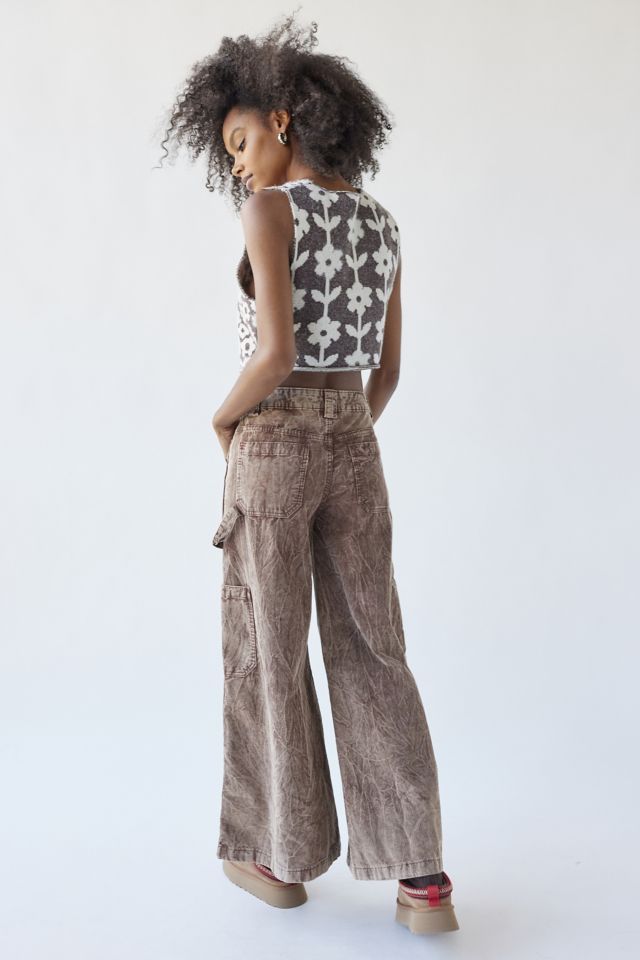 【DISCERNMENT】BDU Corduroy Wide Jogger Pants Corduroy pants wide leg 