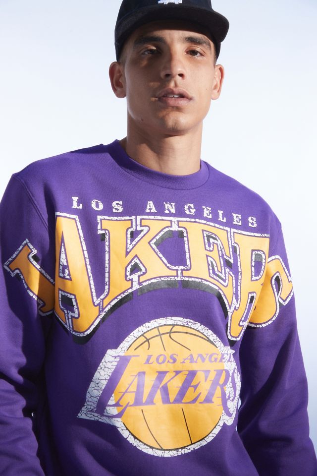 Mitchell & Ness NBA Stretch Los Angeles Lakers Crew Neck Sweatshirt #4
