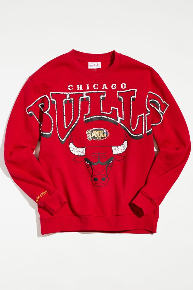 Sweatshirt Mitchell & Ness Chicago Bulls Overtime Crew Fleece red