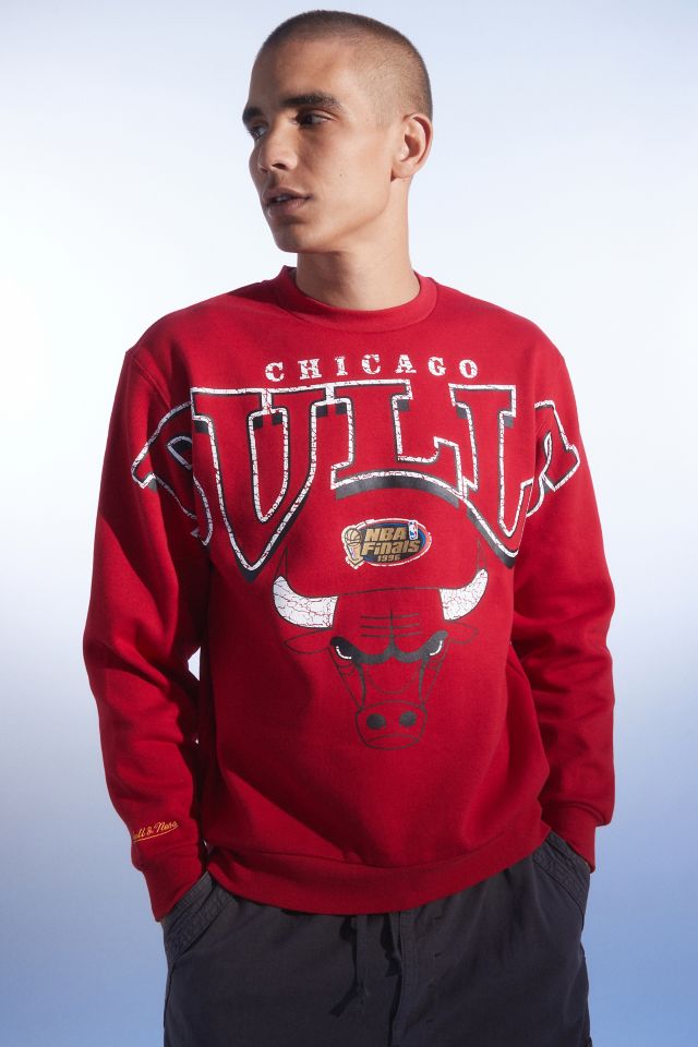 Mitchell & Ness NBA Stretch Chicago Bulls Crew Neck Sweatshirt