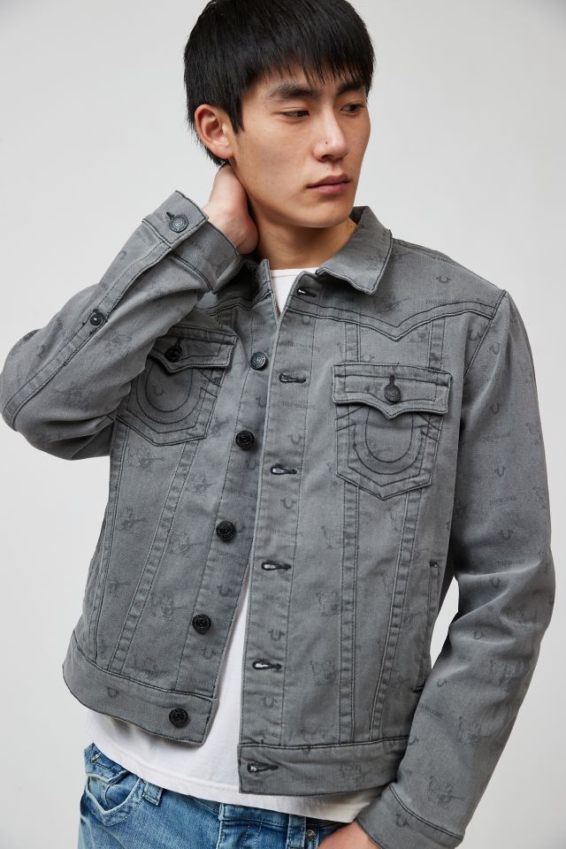 True Religion Jimmy Allover Print Denim Jacket | Urban Outfitters