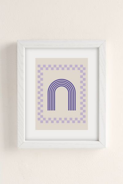 Grace Chess Rainbow Art Print In White Wood Frame At Urban Outfitters